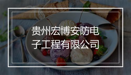 贵州宏博安防电子工程有限公司