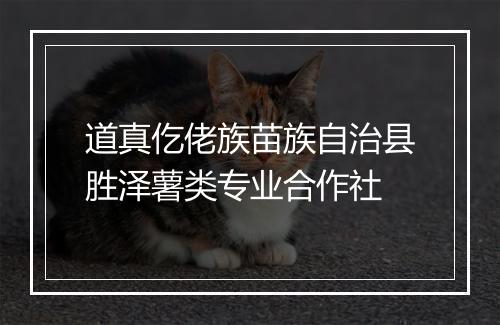 道真仡佬族苗族自治县胜泽薯类专业合作社