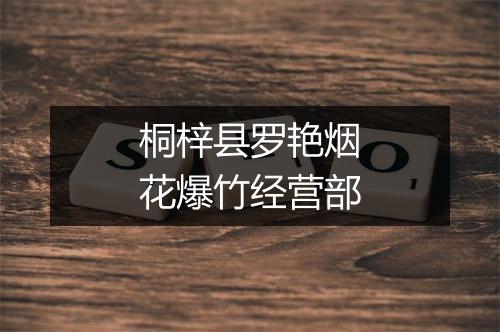 桐梓县罗艳烟花爆竹经营部