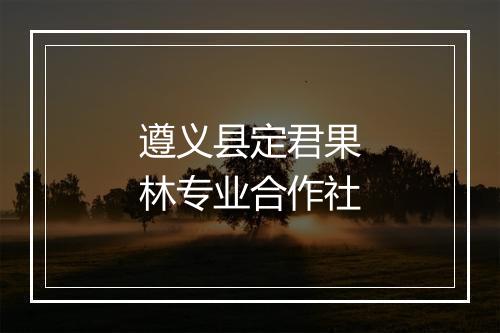 遵义县定君果林专业合作社