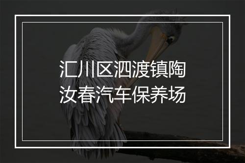 汇川区泗渡镇陶汝春汽车保养场