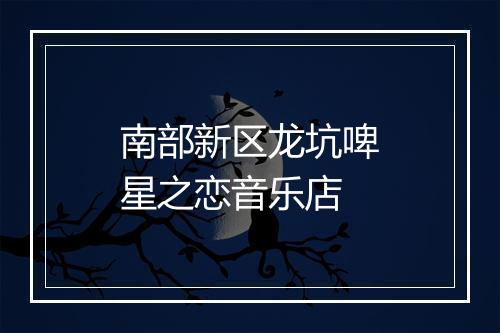 南部新区龙坑啤星之恋音乐店