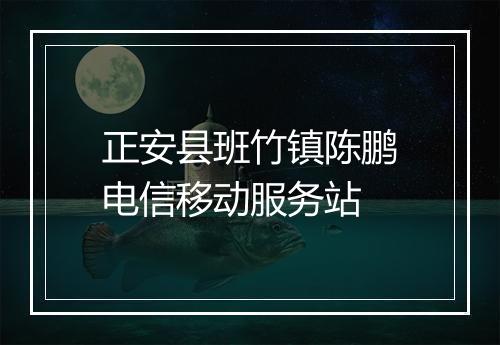 正安县班竹镇陈鹏电信移动服务站