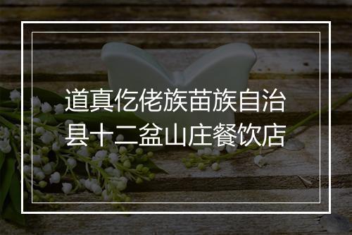 道真仡佬族苗族自治县十二盆山庄餐饮店