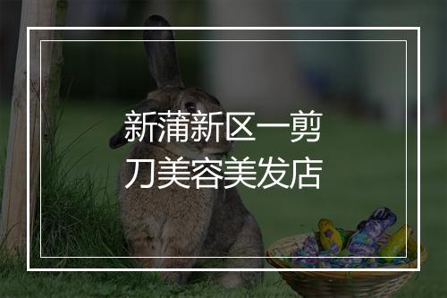新蒲新区一剪刀美容美发店
