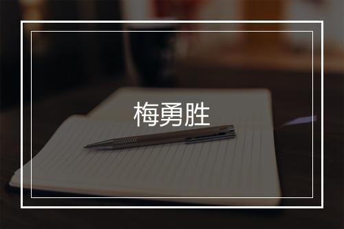 梅勇胜