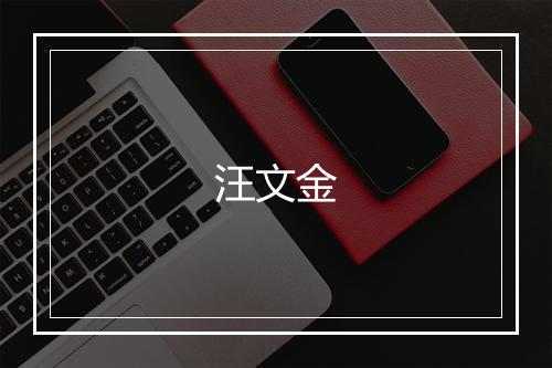 汪文金