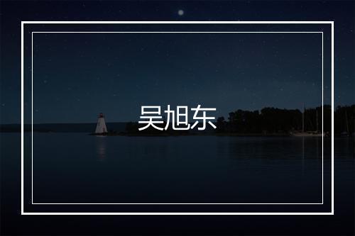 吴旭东