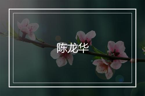 陈龙华