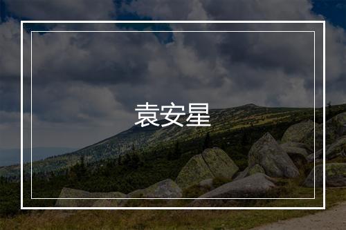 袁安星
