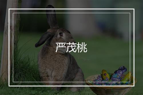 严茂桃