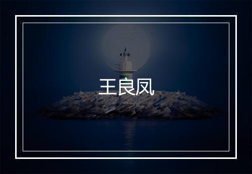 王良凤
