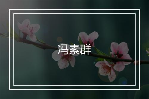 冯素群
