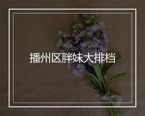 播州区胖妹大排档