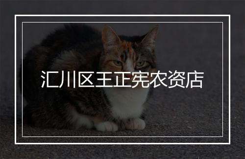 汇川区王正宪农资店