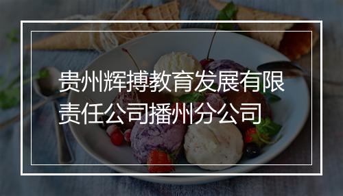 贵州辉搏教育发展有限责任公司播州分公司