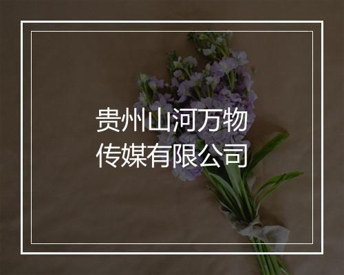 贵州山河万物传媒有限公司