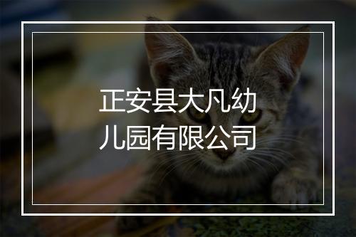 正安县大凡幼儿园有限公司