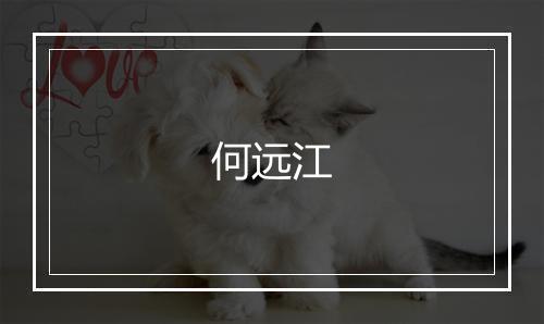 何远江