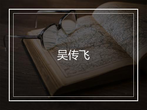 吴传飞