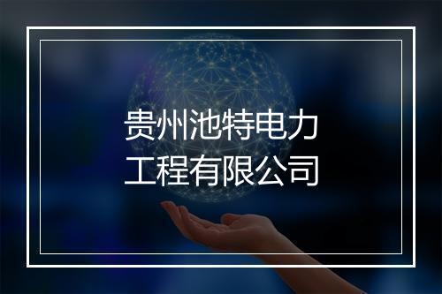 贵州池特电力工程有限公司