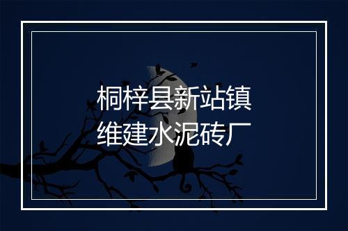 桐梓县新站镇维建水泥砖厂