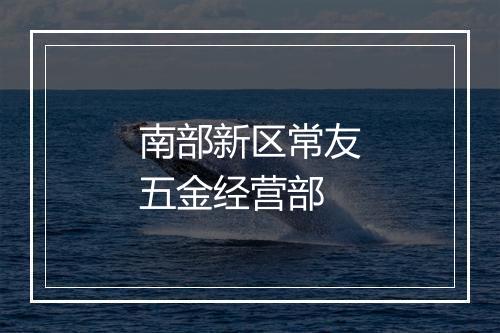 南部新区常友五金经营部