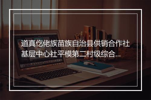 道真仡佬族苗族自治县供销合作社基层中心社平模第二村级综合服务站