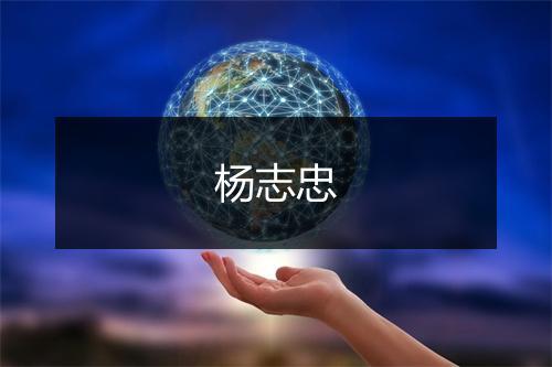 杨志忠