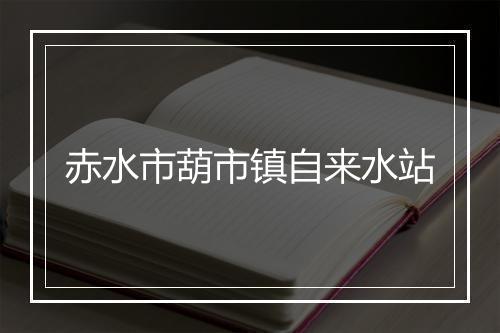 赤水市葫市镇自来水站