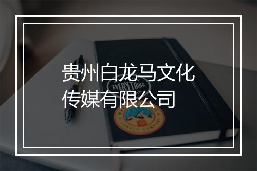 贵州白龙马文化传媒有限公司