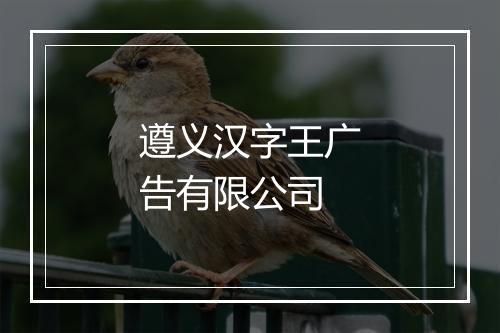 遵义汉字王广告有限公司