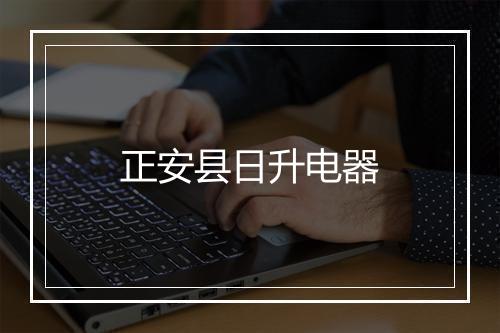正安县日升电器