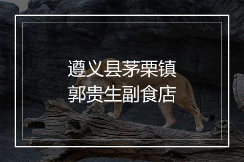 遵义县茅栗镇郭贵生副食店