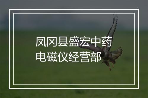 凤冈县盛宏中药电磁仪经营部