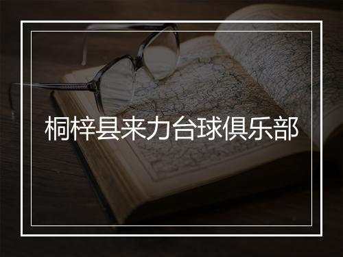 桐梓县来力台球俱乐部