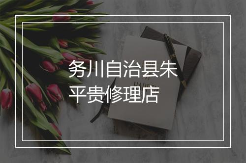 务川自治县朱平贵修理店