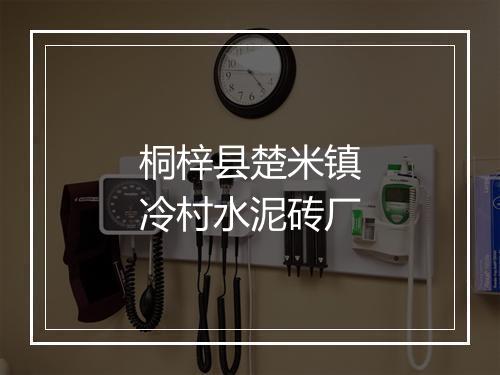 桐梓县楚米镇冷村水泥砖厂