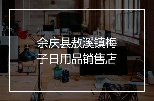余庆县敖溪镇梅子日用品销售店
