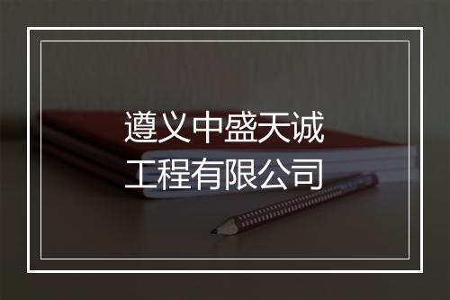 遵义中盛天诚工程有限公司