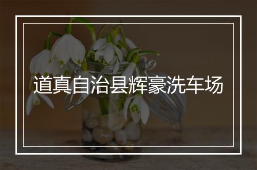 道真自治县辉豪洗车场