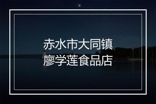 赤水市大同镇廖学莲食品店