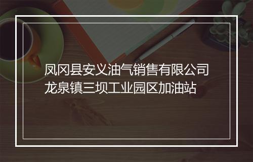 凤冈县安义油气销售有限公司龙泉镇三坝工业园区加油站