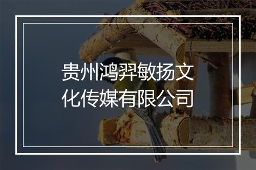 贵州鸿羿敏扬文化传媒有限公司