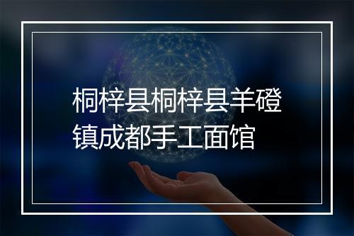 桐梓县桐梓县羊磴镇成都手工面馆