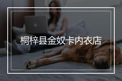 桐梓县金奴卡内衣店