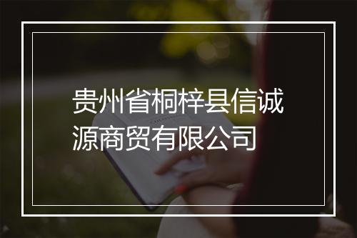 贵州省桐梓县信诚源商贸有限公司