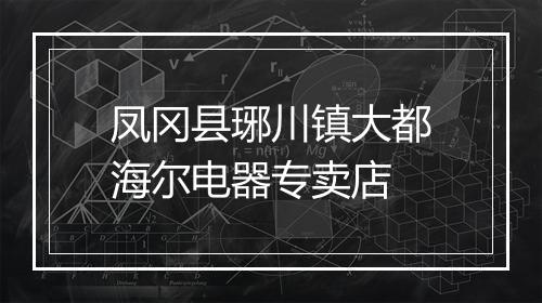 凤冈县琊川镇大都海尔电器专卖店