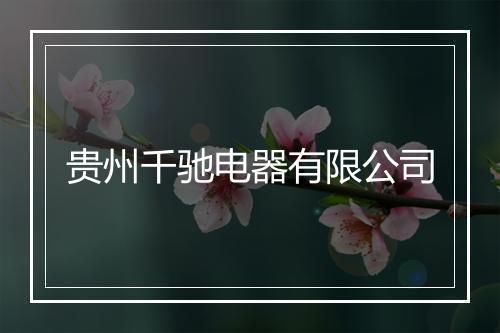 贵州千驰电器有限公司