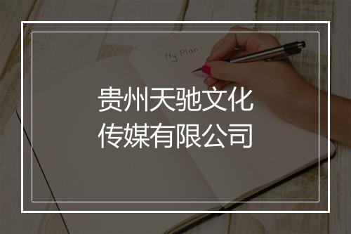 贵州天驰文化传媒有限公司